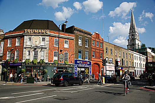 金色,心形,酒吧,商业街,伦敦,英国