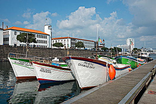 港口,亚速尔群岛,葡萄牙,欧洲