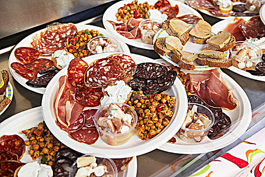 切片,肉,卡尔卡松尼,朗格多克-鲁西永大区,法国