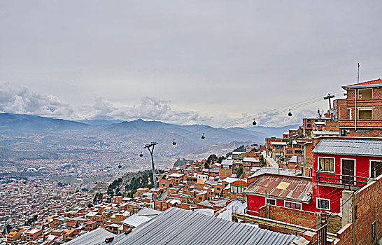 屋顶,城市,厄尔奥尔托,玻利维亚,南美