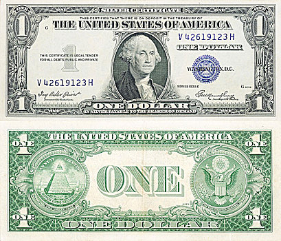 历史,货币,一美元,美国