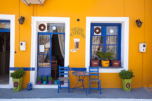 街道,餐馆,希腊