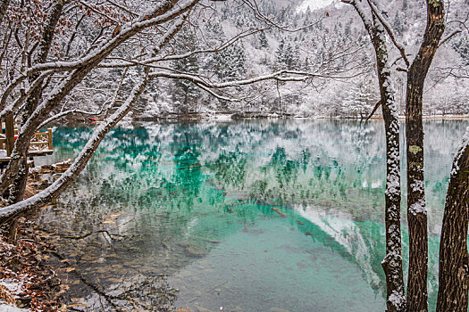 九寨沟雪景