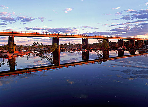 西北地区,公路,桥,河,澳大利亚