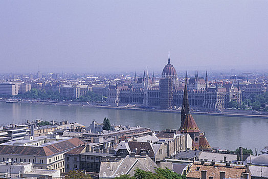 匈牙利,布达佩斯,多瑙河,国会大厦
