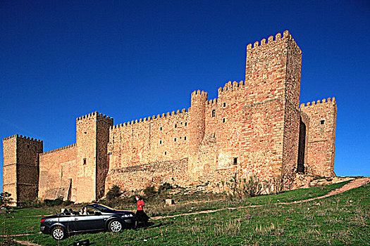 西班牙,瓜达拉哈拉省,卡斯蒂利亚,豪华酒店,中世纪,城堡,世纪