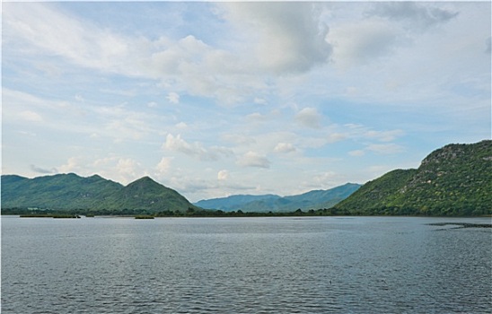 山景,湖,泰国