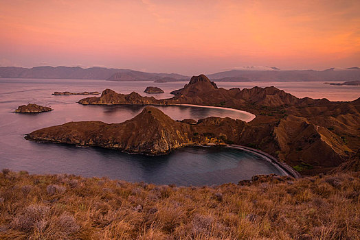日出,岛屿,世界,科莫多国家公园,印度尼西亚,亚洲