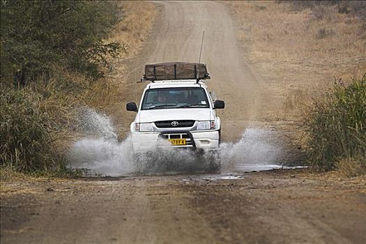 汽车,驾驶,水,克鲁格国家公园,南非