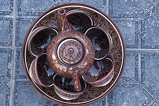 布哈拉的瓷器陶器