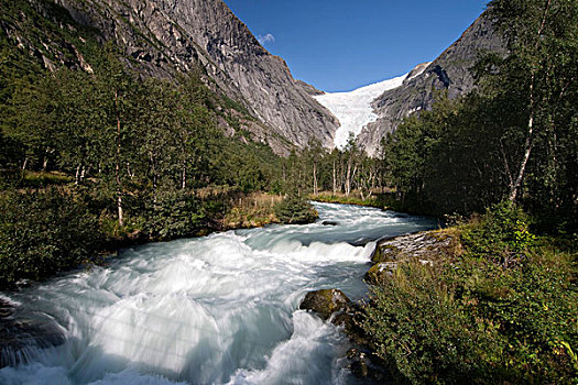 冰河,斯特达尔布林冰川,国家,公园,松奥菲尔当纳,挪威,欧洲