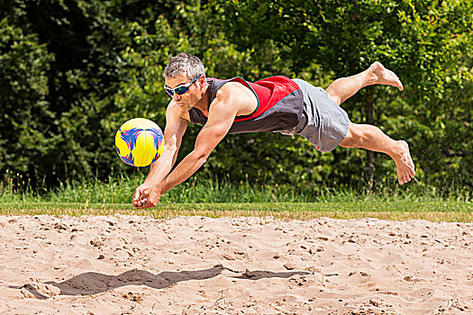 沙滩排球,44岁,巴登符腾堡,德国,欧洲