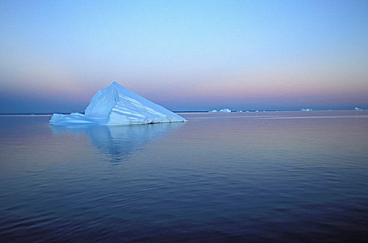 冰山,黄昏,格陵兰