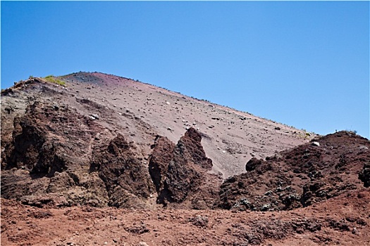 维苏威火山,火山口
