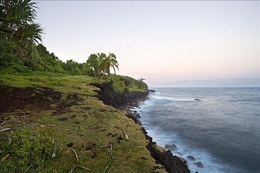 海岸线,山间高原,地区,夏威夷,美国