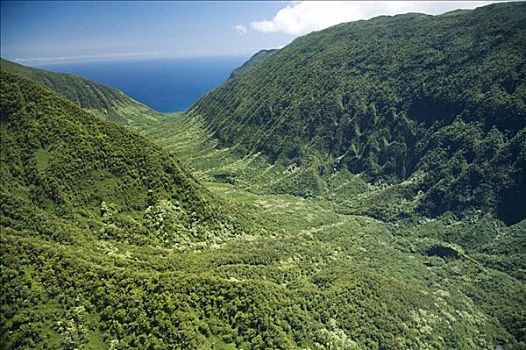 夏威夷,莫洛凯岛,北岸,景色