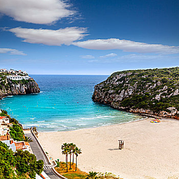 漂亮,海滩,米诺卡岛,巴利阿里群岛,西班牙
