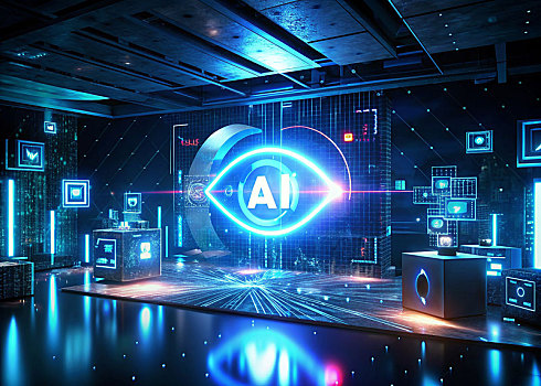 AI 人工智能 科技 背景 數碼信息 智能 算法