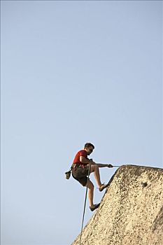 男人,攀岩,不列颠哥伦比亚省,加拿大