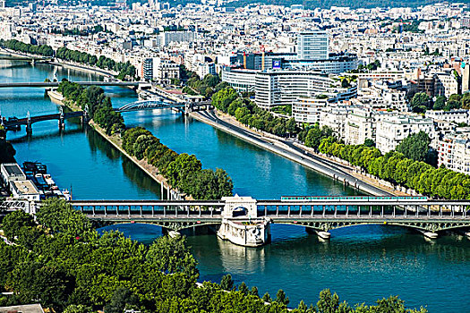 局部,风景,巴黎,塞纳河,埃菲尔铁塔,法国