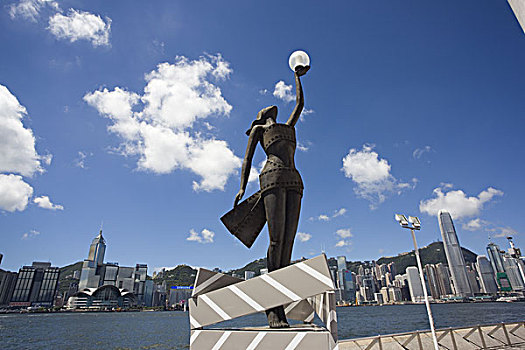 雕塑,星光大道,九龙,香港