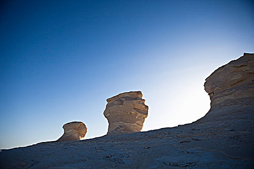岩石构造,白沙漠,西部沙漠,埃及