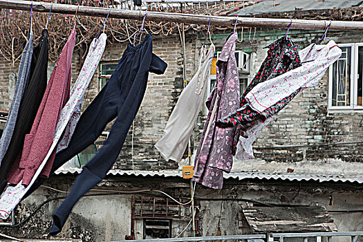 洗衣服,长,香港