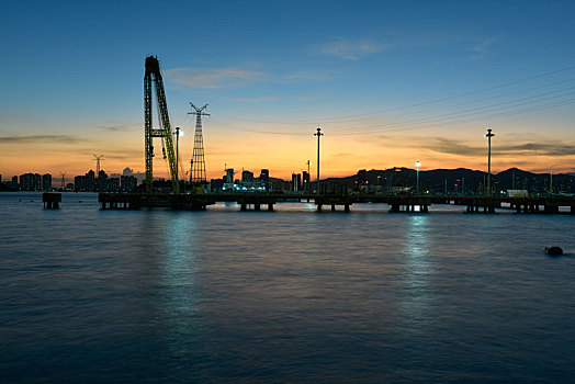 厦门第一码头的黄昏美景
