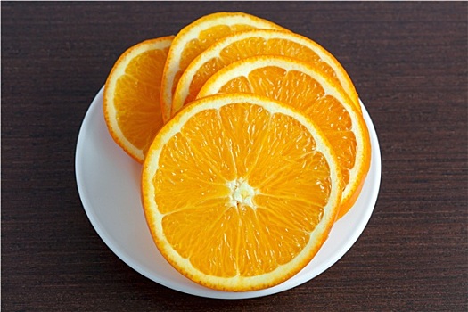 橙色,盘子