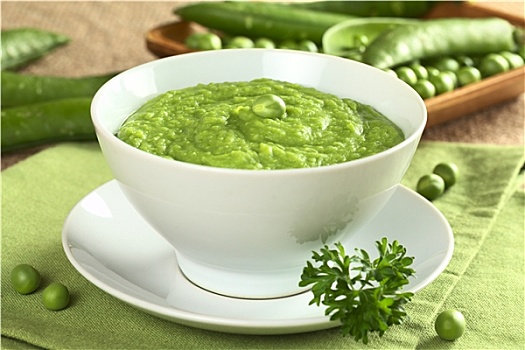 翠绿,豌豆汤