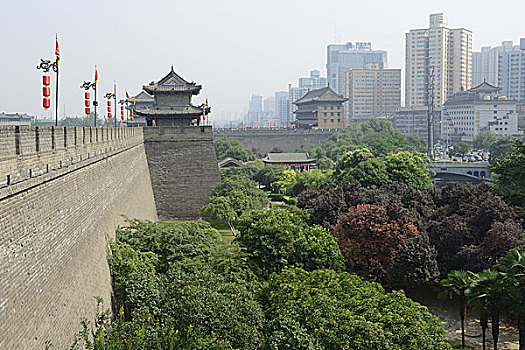 西安古城墙,陕西西安