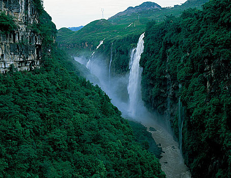 贵州马岭峡谷瀑布