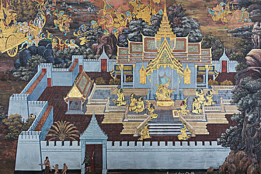 泰国曼谷大皇宫壁画