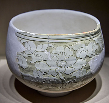 西夏白釉瓷钵