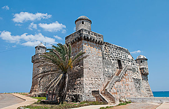 哈瓦那,古巴,17世纪,堡垒,建造,水上
