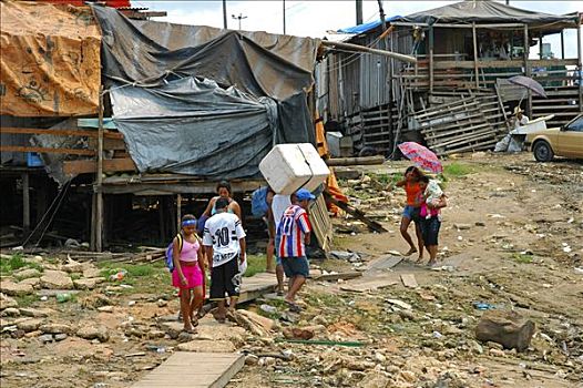 贫民窟,区域,马瑙斯,巴西