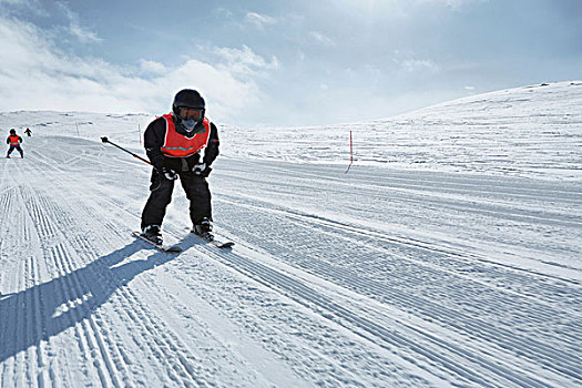 男孩,滑雪,瑞典