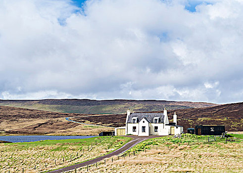 房子,高地,设得兰群岛,大陆,苏格兰,英国,大幅,尺寸