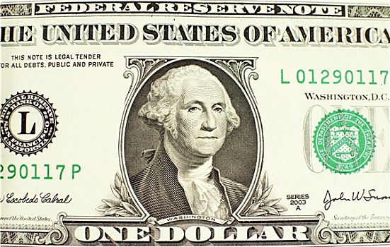相似,乔治-华盛顿,一美元
