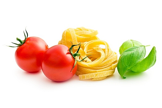 意大利,意大利面,意大利干面条,西红柿,罗勒叶