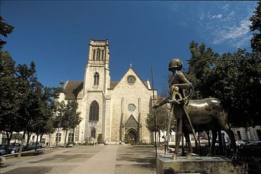 法国,阿基坦,大教堂,雕塑