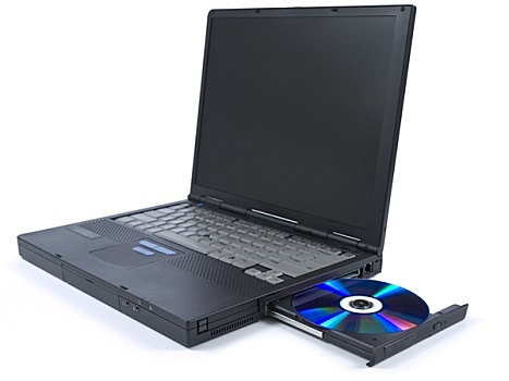 黑色,笔记本电脑,dvd