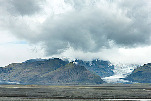 山,冰河,冰岛