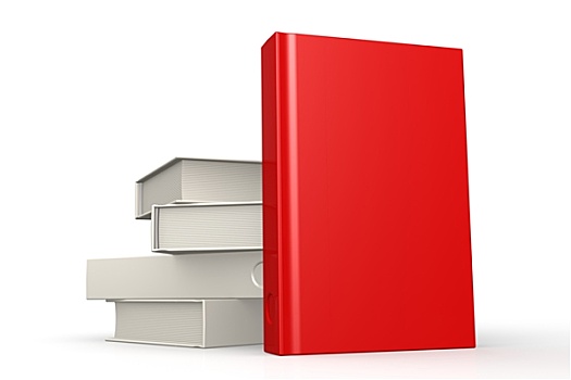 一堆,书本,红色,隔绝