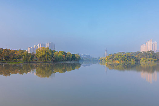 aaaa景区涟水五岛湖公园风光