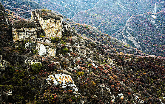 北京深秋红叶-幽岚山-坡峰岭