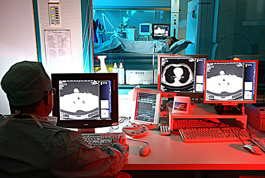 电脑,x线断层摄影术,医院,德国,欧洲