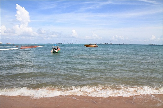 芭提雅,海滩,泰国