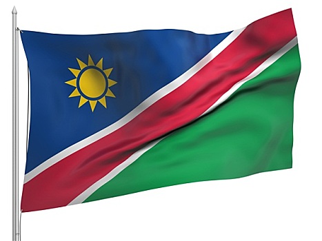 飞,旗帜,纳米比亚,国家