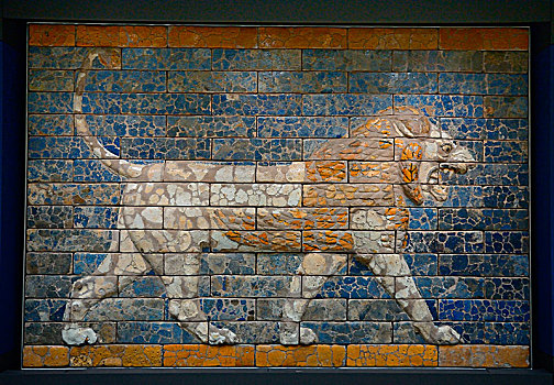 狮子,公元前6世纪,大英博物馆,伦敦,英国,欧洲